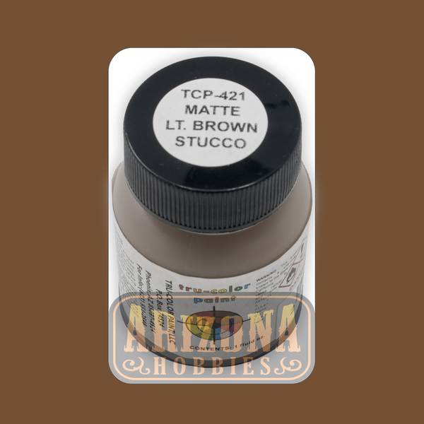 Matte STUCCO LIGHT BROWN 1-oz bottle (Airbrush-ready) Tru-Color Paint