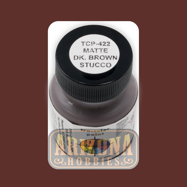 Matte STUCCO DARK BROWN 1-oz bottle (Airbrush-ready) Tru-Color Paint
