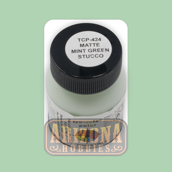 Matte STUCCO MINT GREEN 1-oz bottle (Airbrush-ready) Tru-Color Paint
