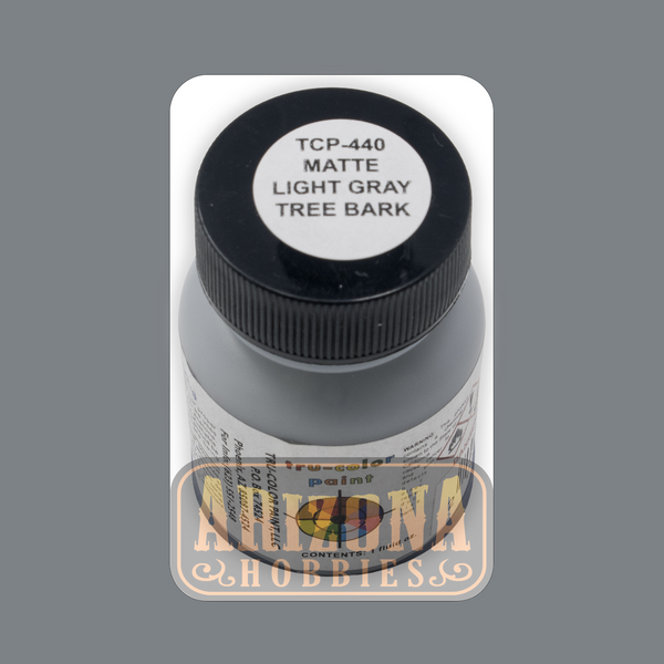Matte LIGHT GRAY TREE BARK 1-oz bottle (Airbrush-ready) Tru-Color Paint