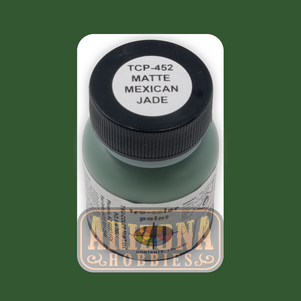 Matte EXTERIOR WALL MEXICAN JADE 1-oz bottle (Airbrush-ready) Tru-Color Paint