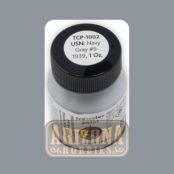 U.S. Navy GRAY No. 5 (pre-1940) 1-oz bottle (Airbrush-ready) Tru-Color Paint