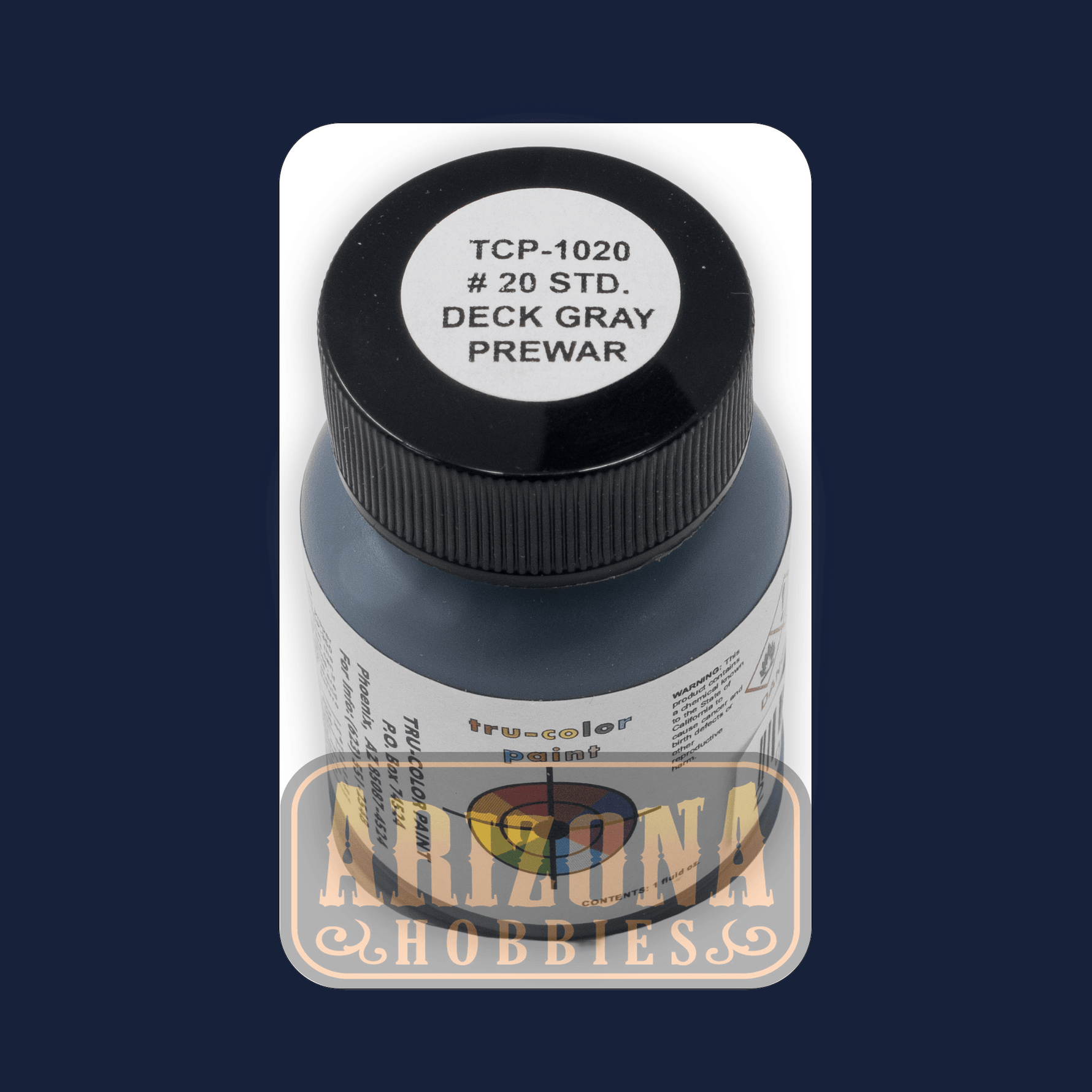 U.S. Navy STANDARD DECK GRAY No. 20 (1929-1941) 1-oz bottle (Airbrush-ready) Tru-Color Paint