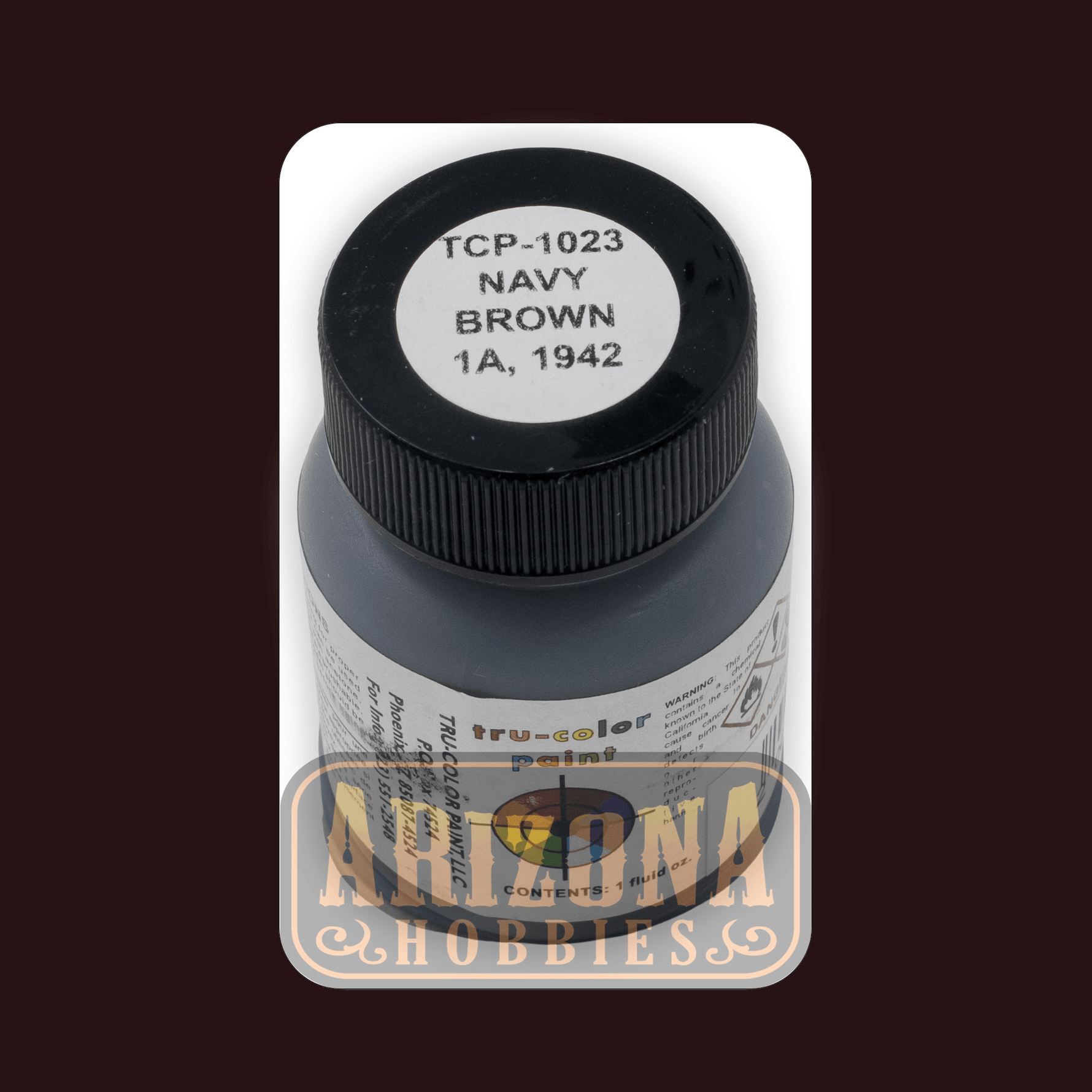 U.S. Navy BROWN 1-A (landing craft 1941-1942) 1-oz bottle (Airbrush-ready) Tru-Color Paint