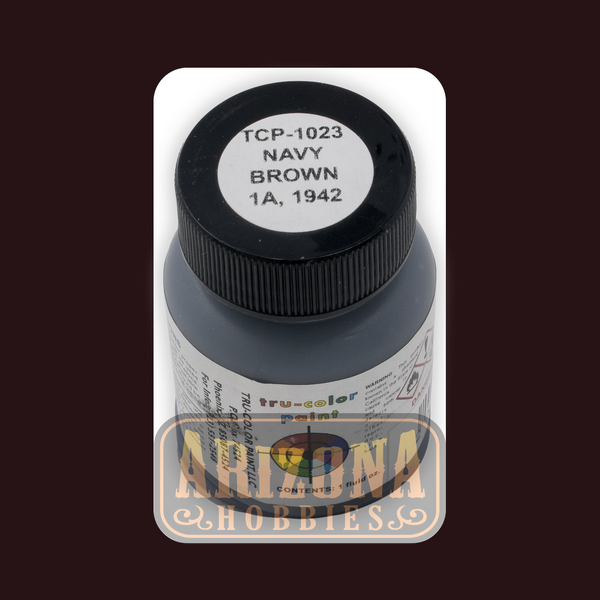 U.S. Navy BROWN 1-A (landing craft 1941-1942) 1-oz bottle (Airbrush-ready) Tru-Color Paint
