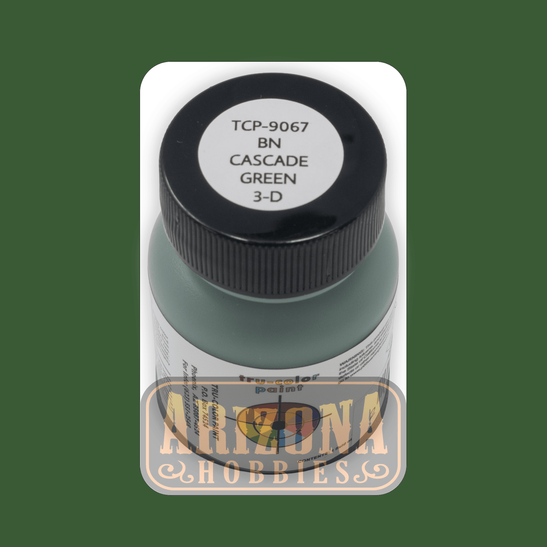 3-D Burlington Northern CASCADE GREEN 1-oz bottle (Airbrush-ready) Tru-Color Paint