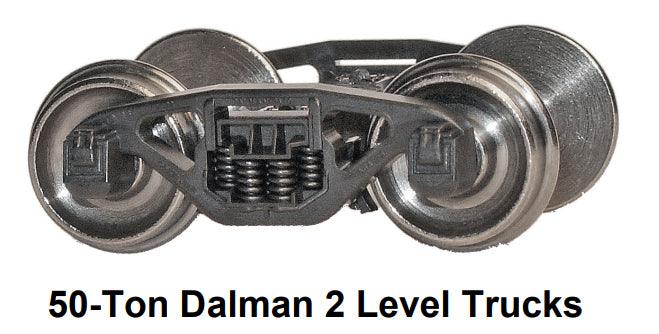 HO Dalman Trucks w/RP-25 wheelsets (two trucks) - Arizona Hobbies LLC