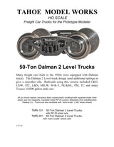 HO Dalman Trucks w/RP-25 wheelsets (two trucks)