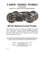 HO Dalman Trucks w/semi-scale wheelsets (two trucks)