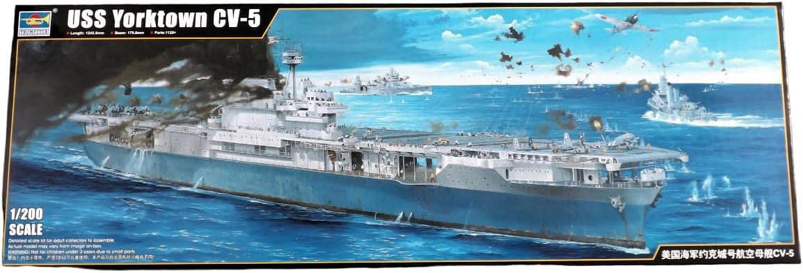USS Yorktown CV5 WWII Aircraft Carrier 1:200 scale