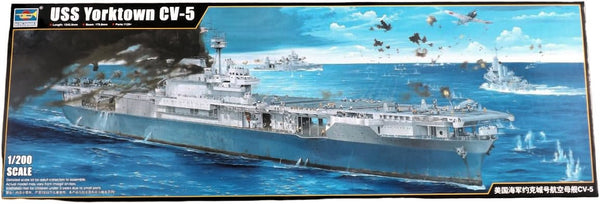 USS Yorktown CV5 WWII Aircraft Carrier 1:200 scale