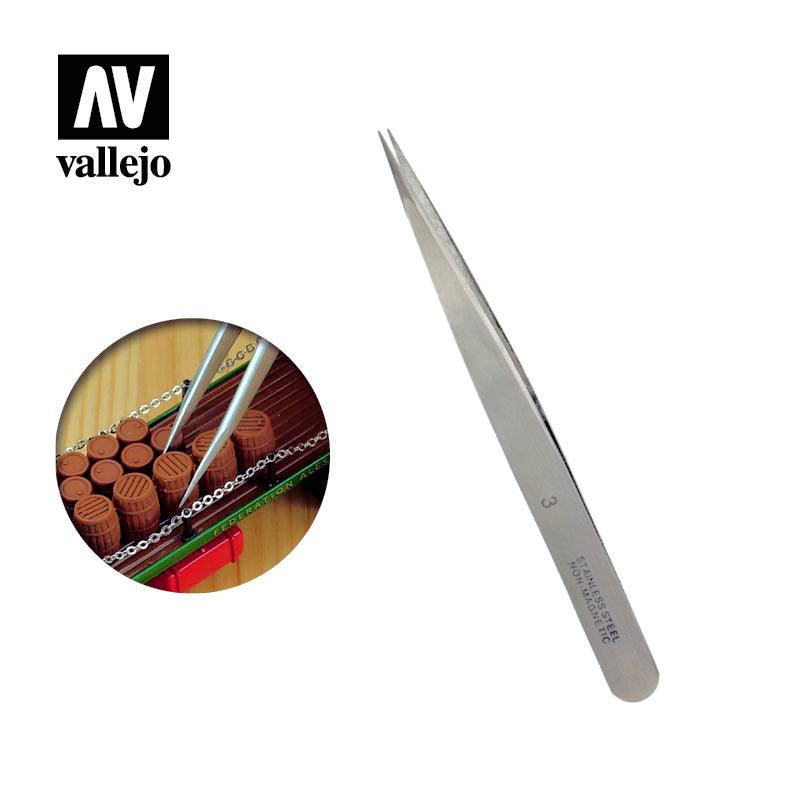 #3 Straight Fine Tweezers (120 mm) - Arizona Hobbies LLC